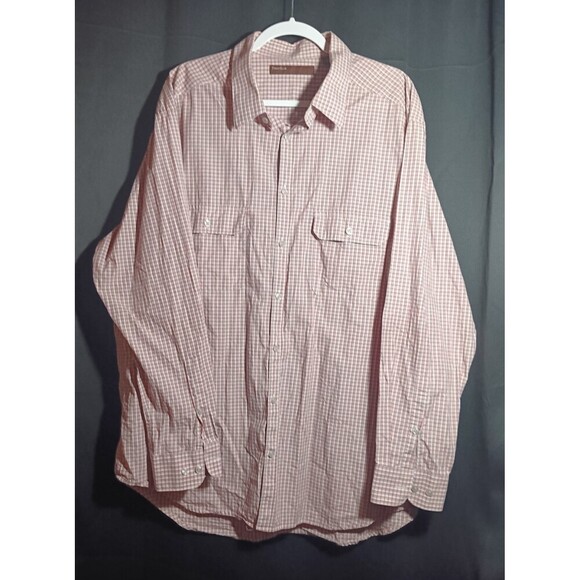 Perry Ellis Other - Perry Ellis Portfolio Men’s XL Red Plaid Slim Fit Long Sleeve Button Shirt
